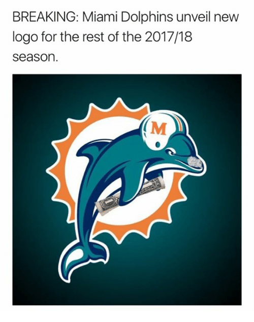 New Dolphins Logo - BREAKING Miami Dolphins Unveil New Logo for the Rest of the 201718 ...