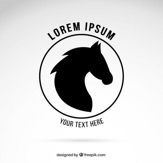 Man On Horse Logo - Horse face logo template Vector
