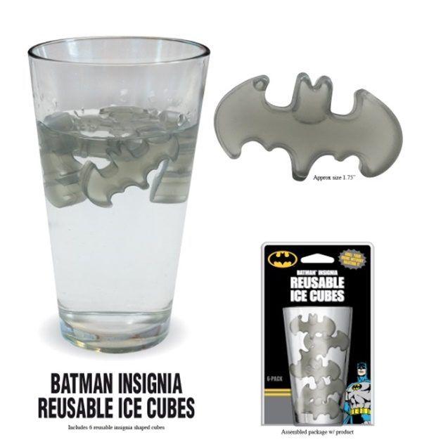 Black Bat Drink Logo - DC Comics Batman Black Bat Chest Insignia Reusable Ice Cubes Six ...
