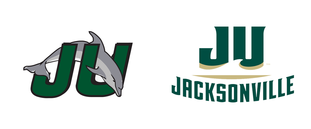 Jacksonville Logo - Brand New: New Logos for Jacksonville University Dolphins by Bosack ...