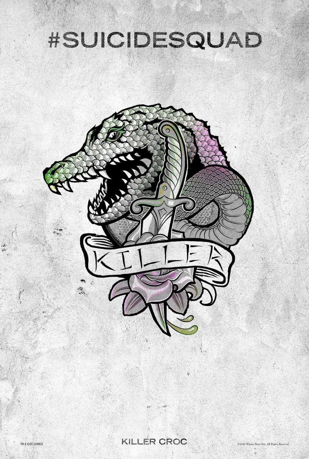 Killer Croc Logo - SUICIDE SQUAD – Character logo posters | sucide squad | Squad ...