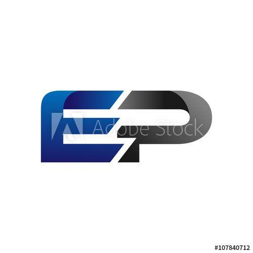 EP Logo - Modern Simple Initial Logo Vector Blue Grey ep - Buy this stock ...