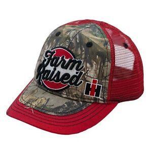 Camo International Harvester Logo - International Harvester Farm Raised Camo / Red Mesh Back Toddler Hat ...