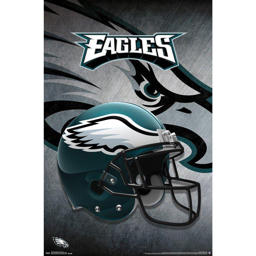 Eagles Helmet Logo - Philadelphia Eagles Helmet 22'' x 34'' Logo Poster