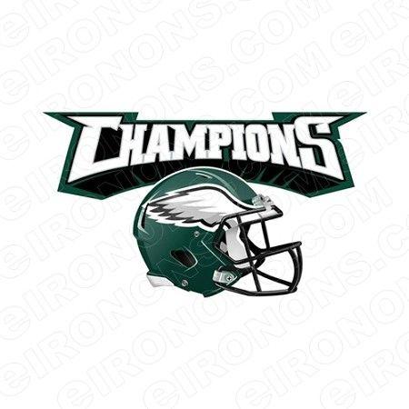 Eagles Helmet Logo - PHILADELPHIA EAGLES SUPER BOWL CHAMPIONS HELMET LOGO SPORTS NFL ...