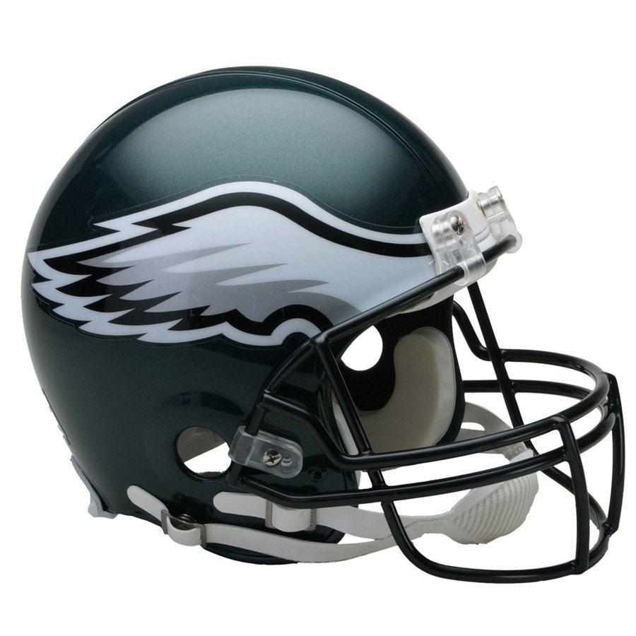 Eagles Helmet Logo - Riddell Philadelphia Eagles VSR4 Full Size Authentic Football Helmet