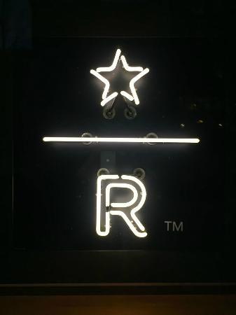 Starbucks Reserve Logo - Clean, simple yet classy logo in neon! - Picture of Starbucks ...