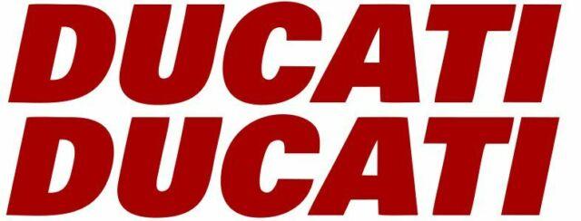 Ducati Car Logo - 2x Ducati Red Vinyl Sticker Decal 5