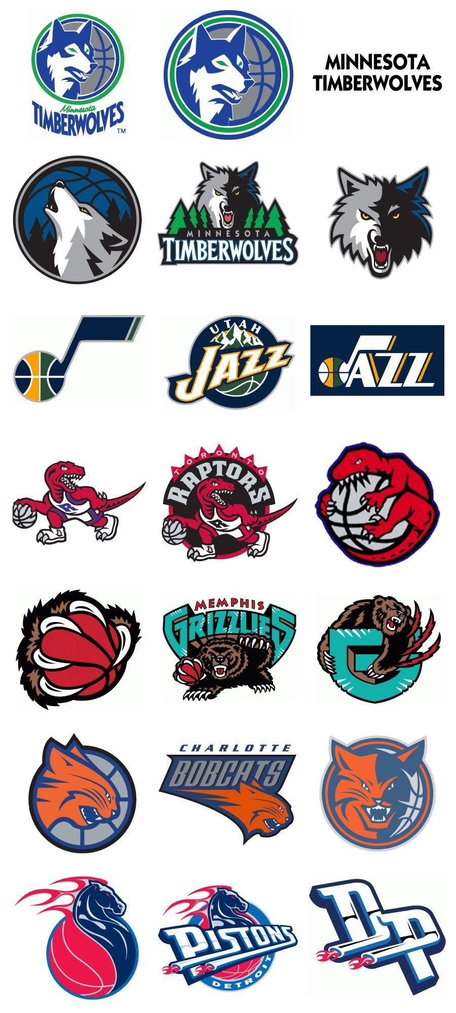 NBA Basketball Logo - Partial & Full NBA Logos. Continuity is key. | Basketball Logo ...