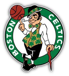 NBA Basketball Logo - Boston Celtics NBA Basketball Logo Car Bumper Sticker Decal'', 5