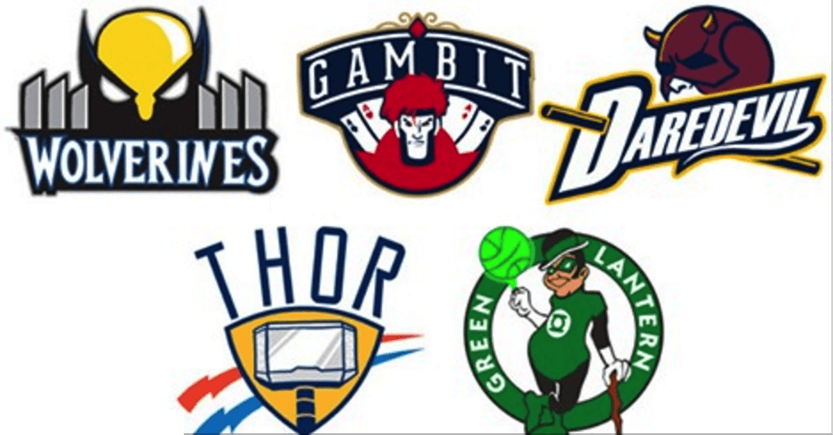 NBA Basketball Logo - NBA Logos as Superheroes Is The Most Awesome Logo Redesign Yet ...