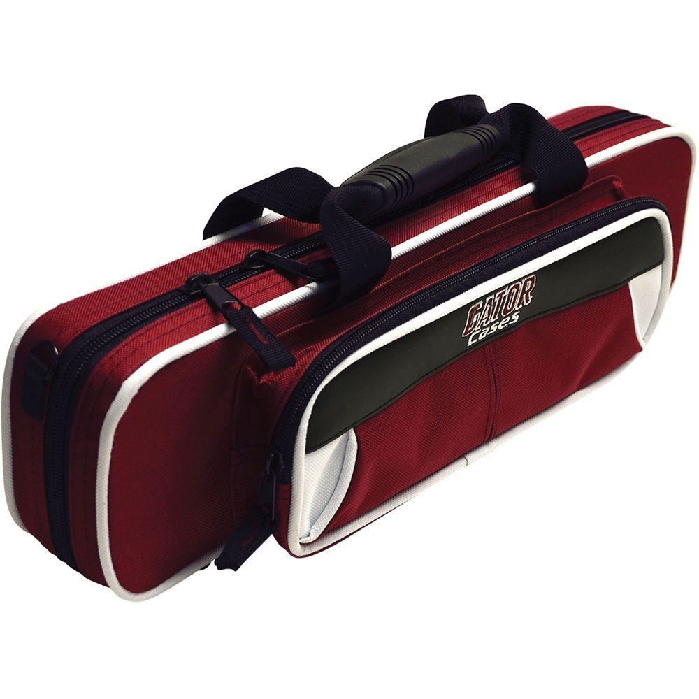 Maroon and White Gator Logo - Gator Cases Spirit Series Lightweight Flute Case GL-FLUTE-WM B&H