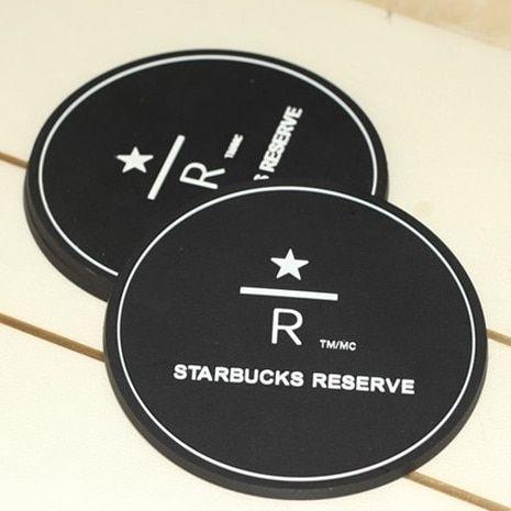 Starbucks Reserve Logo - 8.5cm Free shipping starbucks reserve logo silicone black round ...
