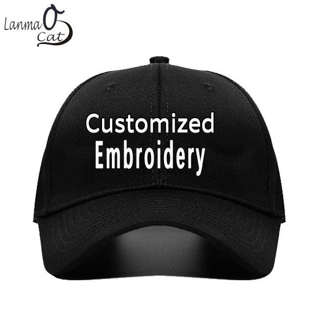 Ball Hat Logo - Lanmancao Own Design Custom Made Cap Embroidery Baseball Cap Men ...