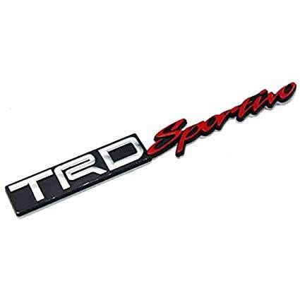 Zen Car Logo - AutoTrends Car 3D Silver TRD Sportivo Logo Aluminium Alloy Metal