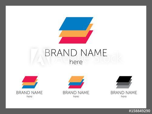 Multi Colored Company Logo - stack of multi-colored sheets of paper for company logo - Buy this ...