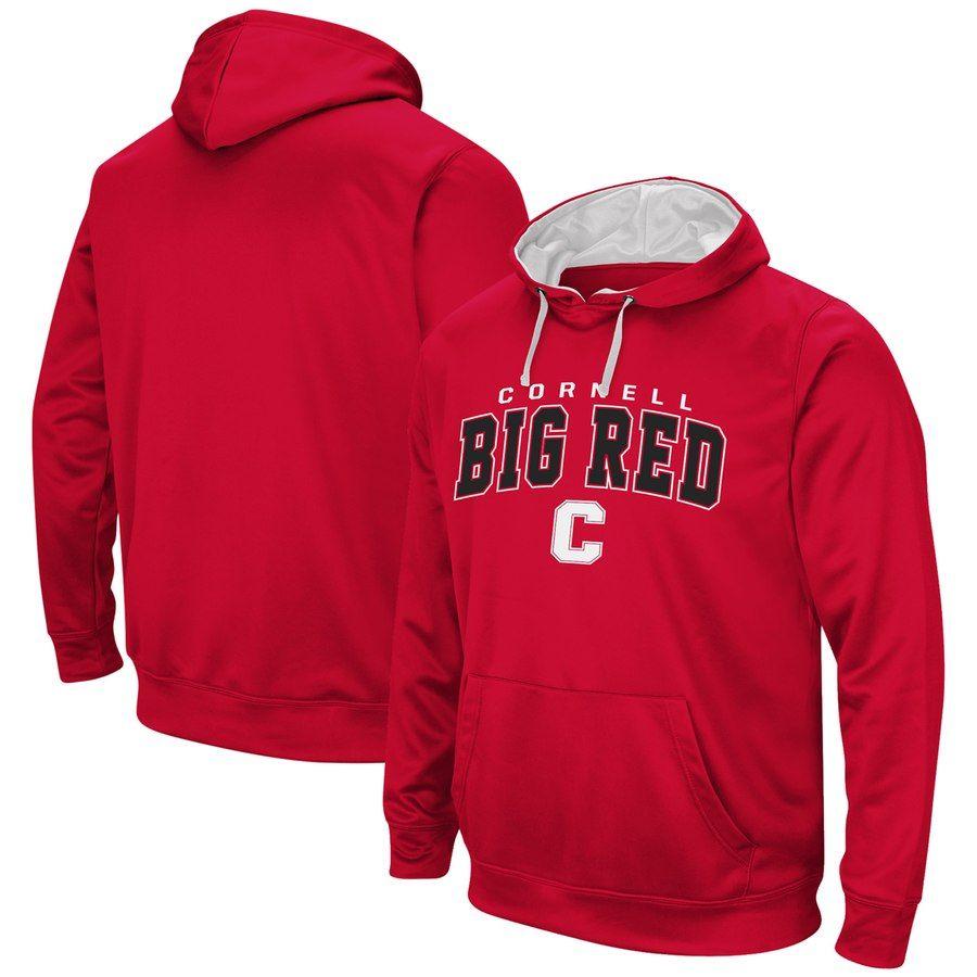 Cornell Big Red Logo - Cornell Big Red Colosseum Mascot Logo Performance Pullover Hoodie - Red