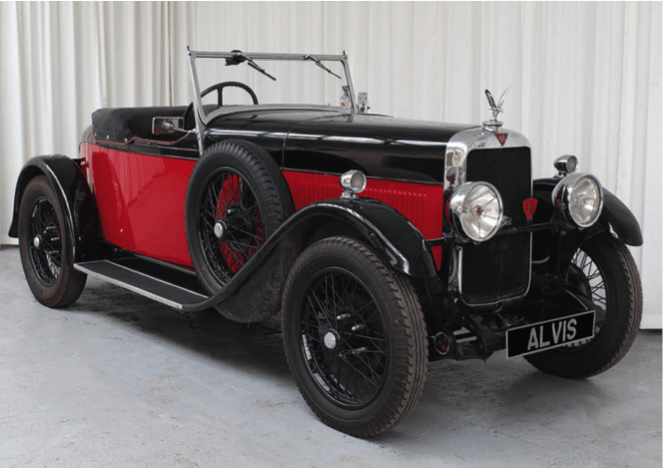 Silver Car with Red Triangle Logo - silver eagle - Red Triangle - Alvis Parts, Restoration and Car Sales