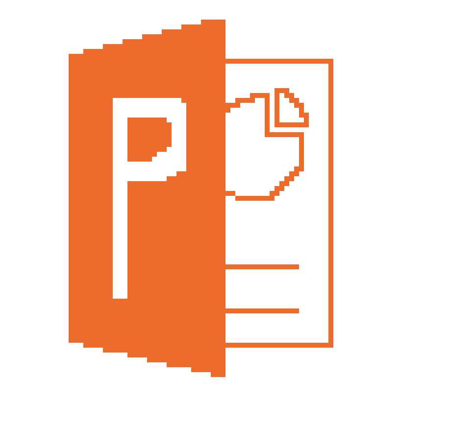 PowerPoint Logo - PowerPoint Logo | Pixel Art Maker