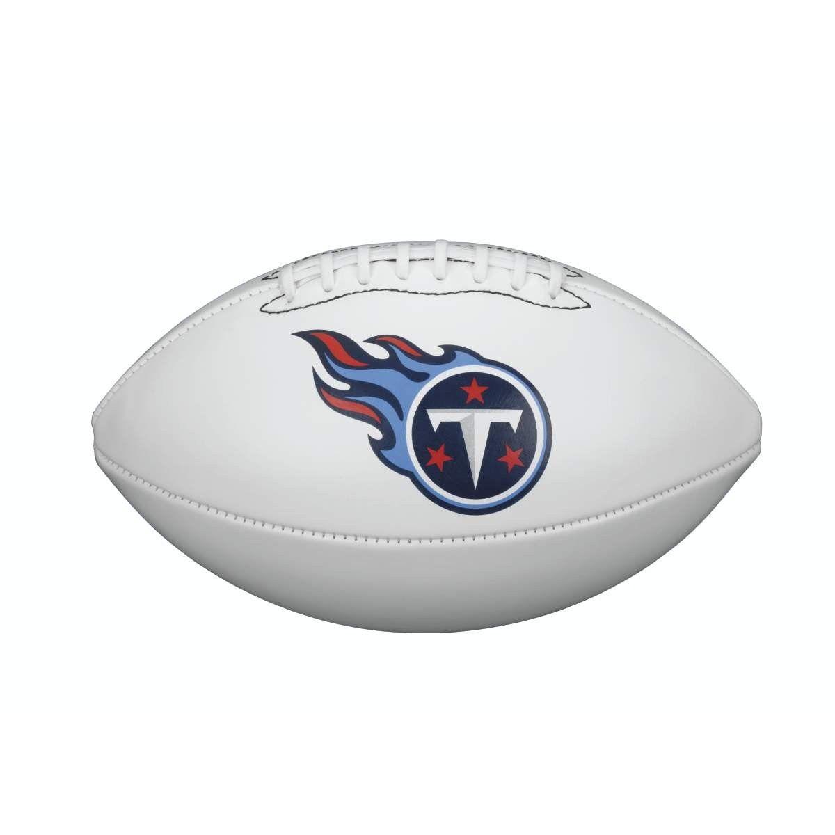 Titans Football Logo - NFL TEAM LOGO AUTOGRAPH FOOTBALL - OFFICIAL, TENNESSEE TITANS ...