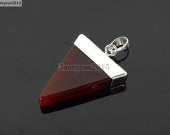 Silver with Red Triangle Logo - Red triangle jewelry