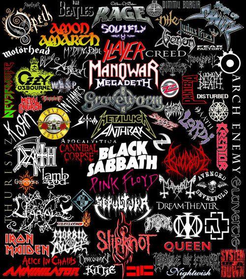 Heavy Metal Band Logo - metal band logos uploaded by FuckRainbows on We Heart It