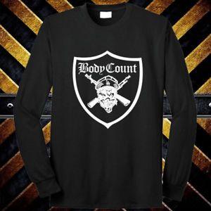 Heavy Metal Band Logo - Body Count Syndicate Heavy Metal Band Logo Long Sleeve Black T Shirt