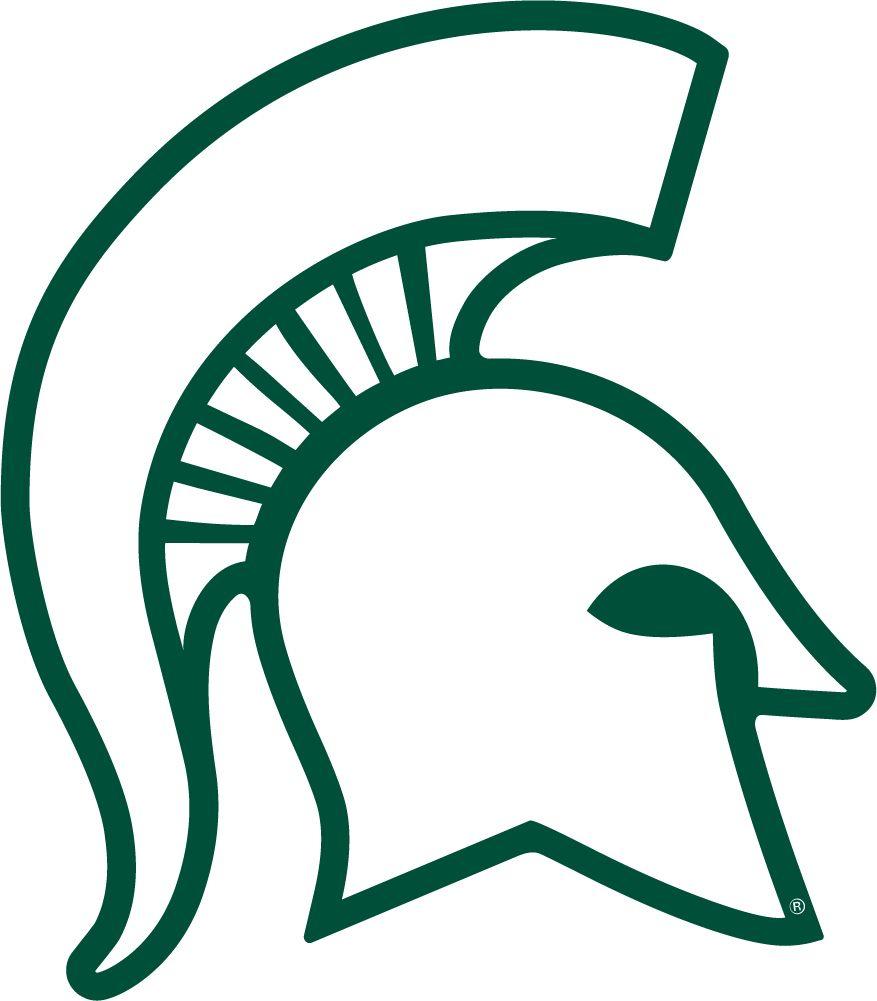 Black and White Spartan Logo - Michigan state logo clip art