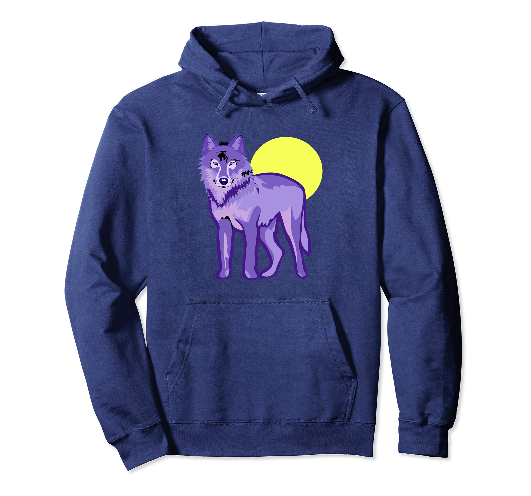 Cool Purple Wolf Logo - Amazon.com: Cool Purple Wolf Hoodie - Wolves Lover Gift: Clothing