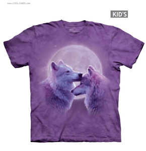 Cool Purple Wolf Logo - Purple Wolf T Shirt / Purple Tie Dye, Loving Wolves, Cool Kids T Shirt