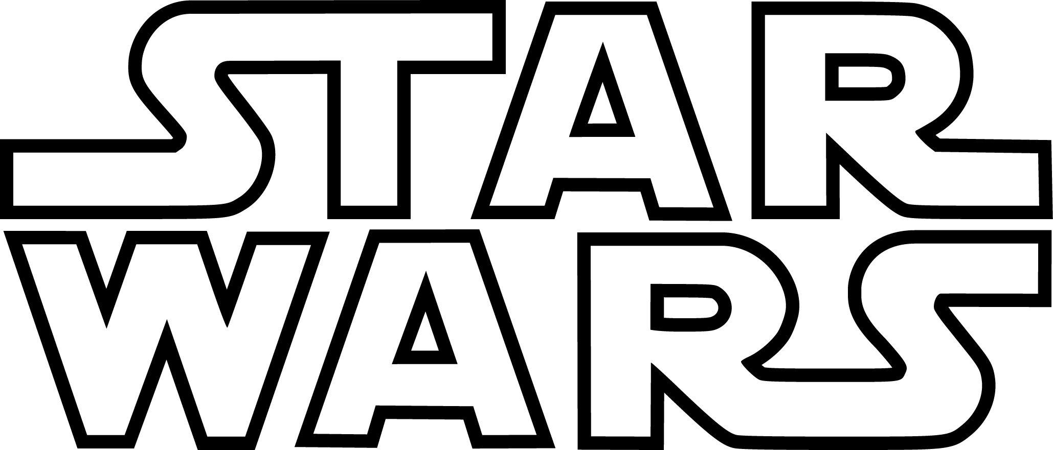 Star Wars Black and White Logo - star-wars-logo - Free Downloads Graphic Design Materials