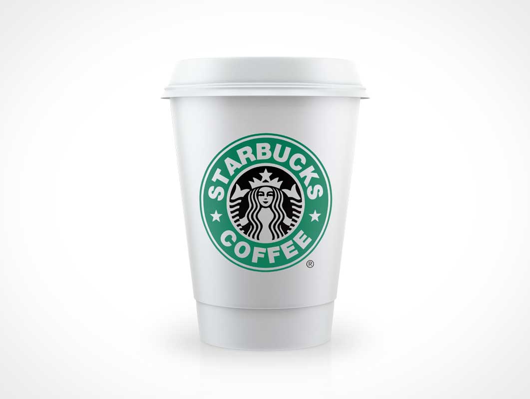 Coffee Cup Starbucks Logo - Starbucks Style Coffee Cup PSD Mockup - PSD Mockups