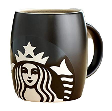 Coffee Cup Starbucks Logo - Starbucks Logo Mug Black, 14 oz: Amazon.co.uk: Kitchen & Home