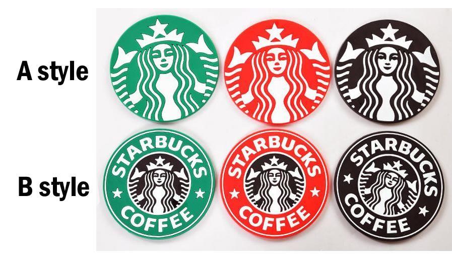 Coffee Cup Starbucks Logo - Table Decoration Starbucks Logo Mermaid Silicone Coaster Round