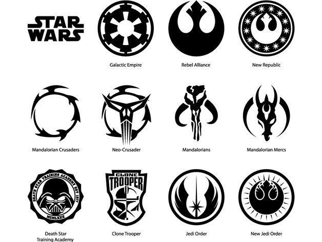 Black White Rebels Logo - star wars clipart black and white - Google Search | Star Wars | Star ...