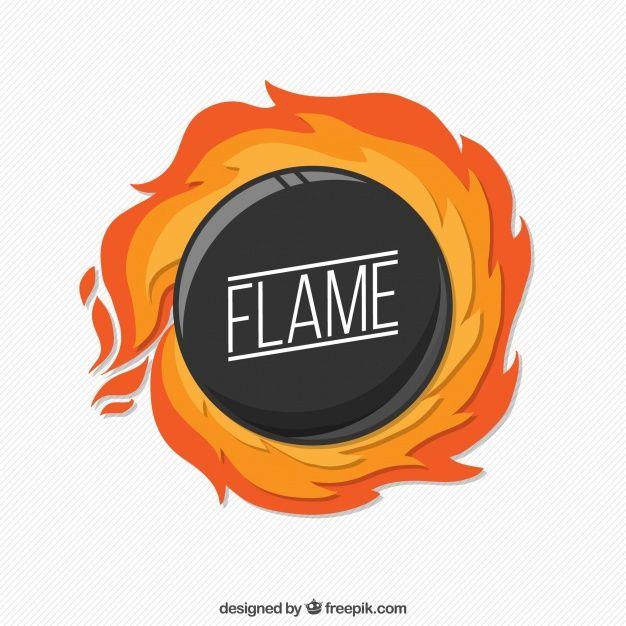 Circle Background Logo - Flaming circle background Vector | Free Download