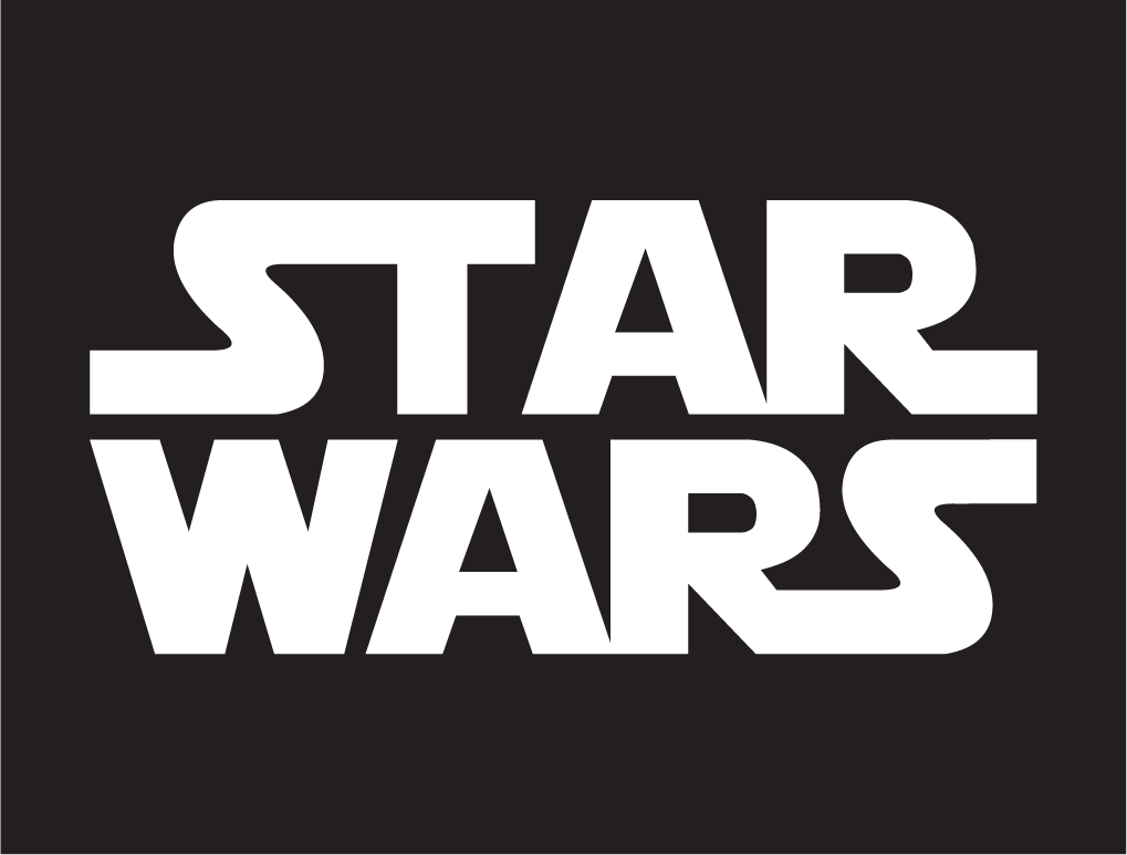 Star Wars Black and White Logo - Star Wars Logo / Entertainment / Logonoid.com