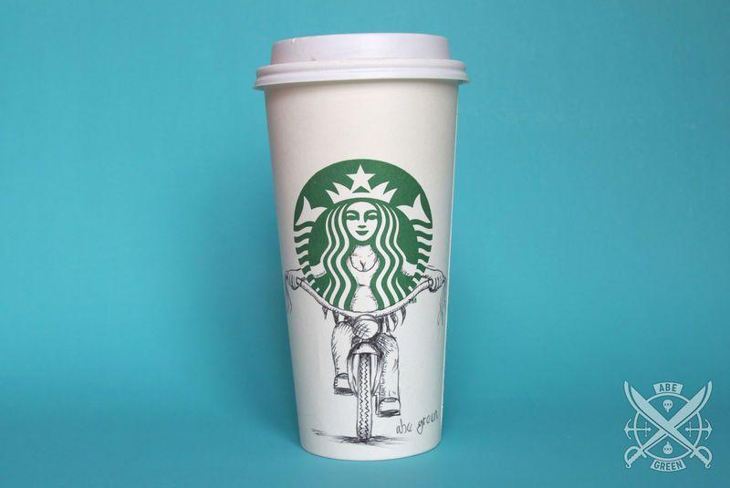 Starbucks Coffee Cup Logo - Coffee Cup Logo Doodles : starbucks siren