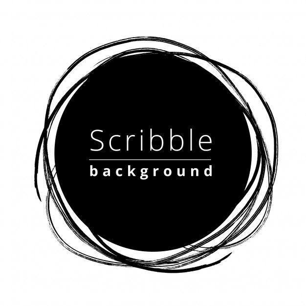 Circle Background Logo - Circular scribble background Vector