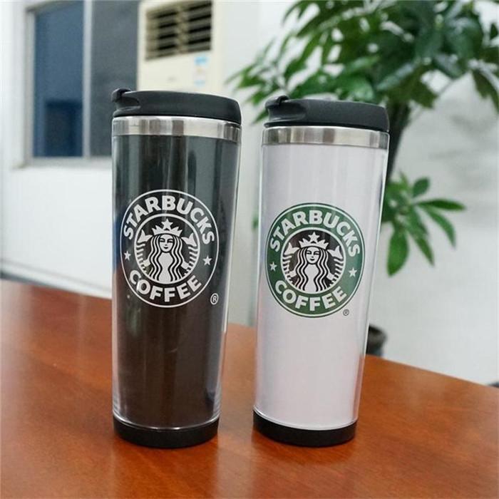 Coffee Cup Starbucks Logo - Starbucks Double Wall Mug Flexible Cups Coffee Cup Mug Tea ...