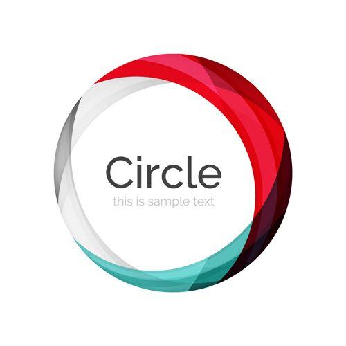 Circle Background Logo - Abstract circle colored background vector 07 free download