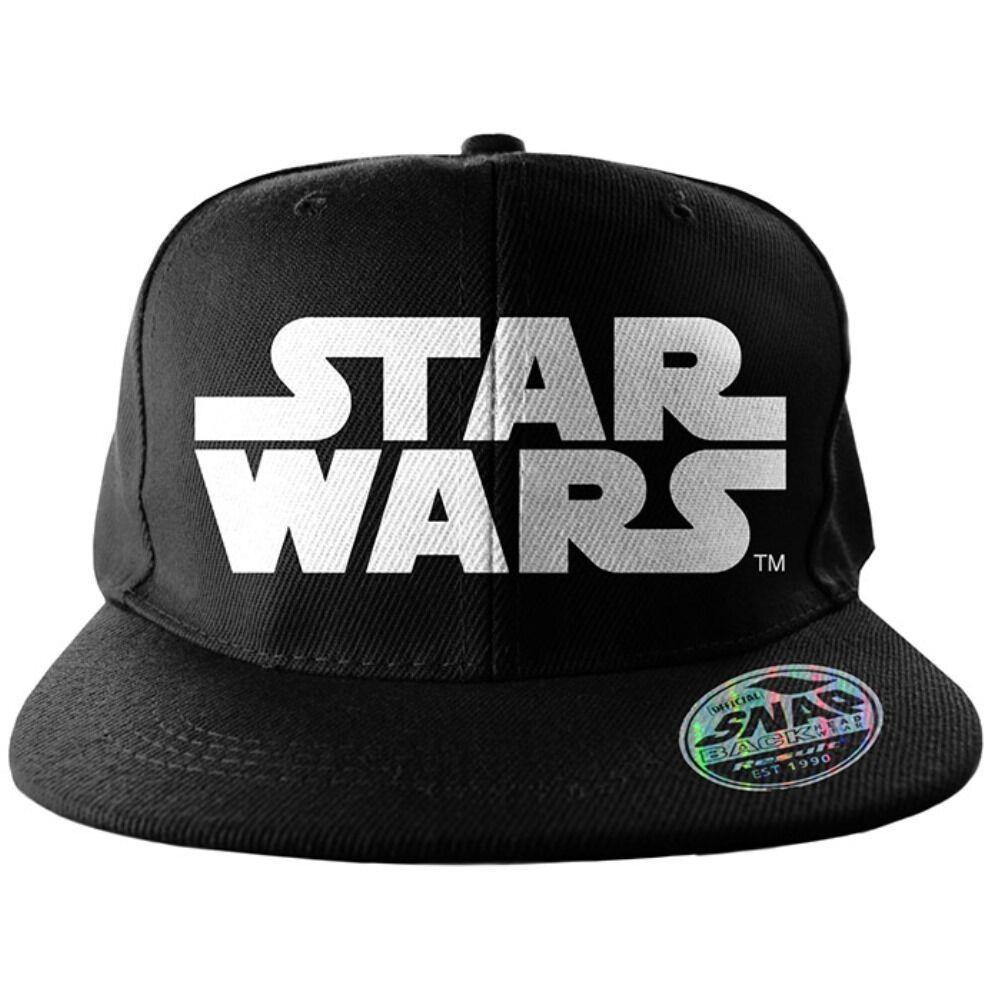 Star Wars Black and White Logo - Official Black and White Star Wars Logo Retro Style Snapback Cap ...