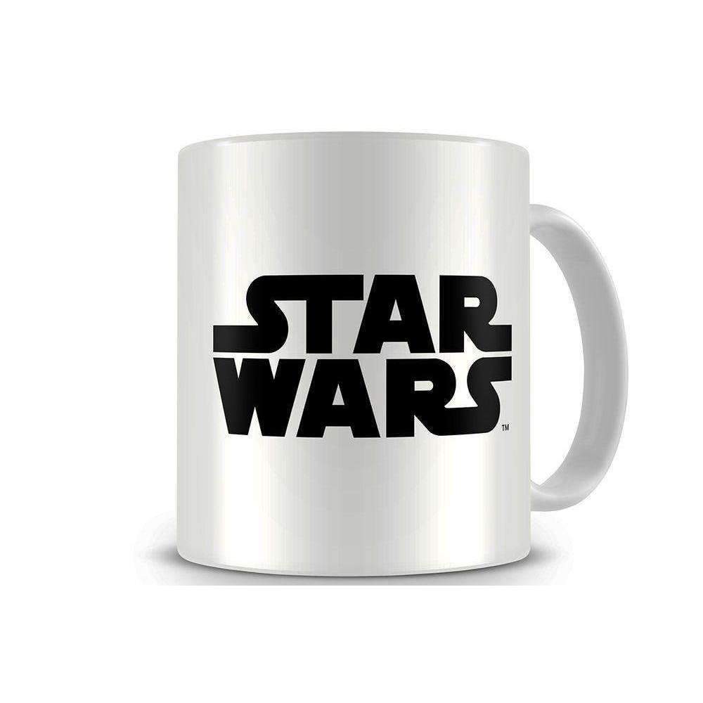 Star Wars Black and White Logo - Geek Toy Store - Star Wars Black Logo White Mug