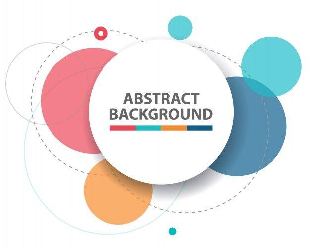 Circle Background Logo - Colorful abstract circle background Vector | Free Download