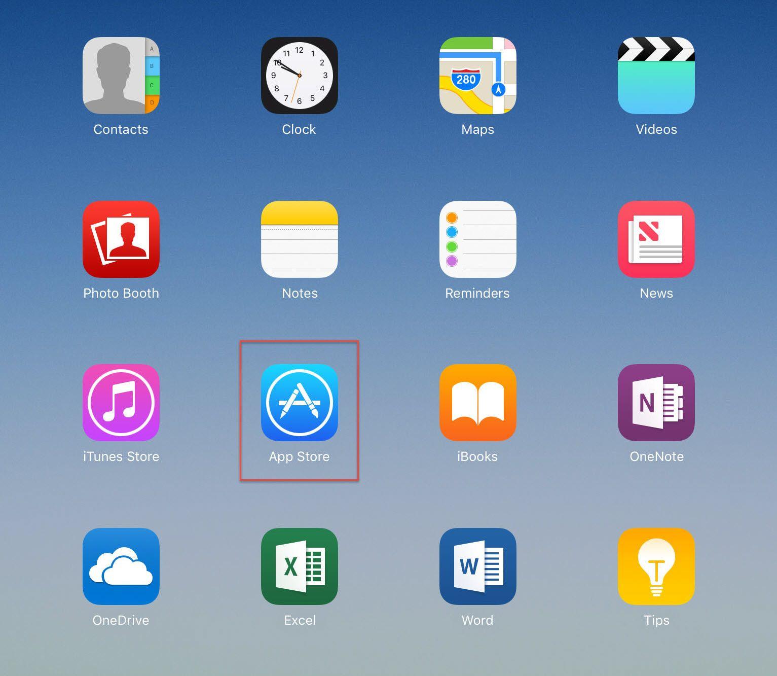 iPad App Store Logo - Downloading Blackboard Mobile Learn App on iPad or iPhone - Ferris ...