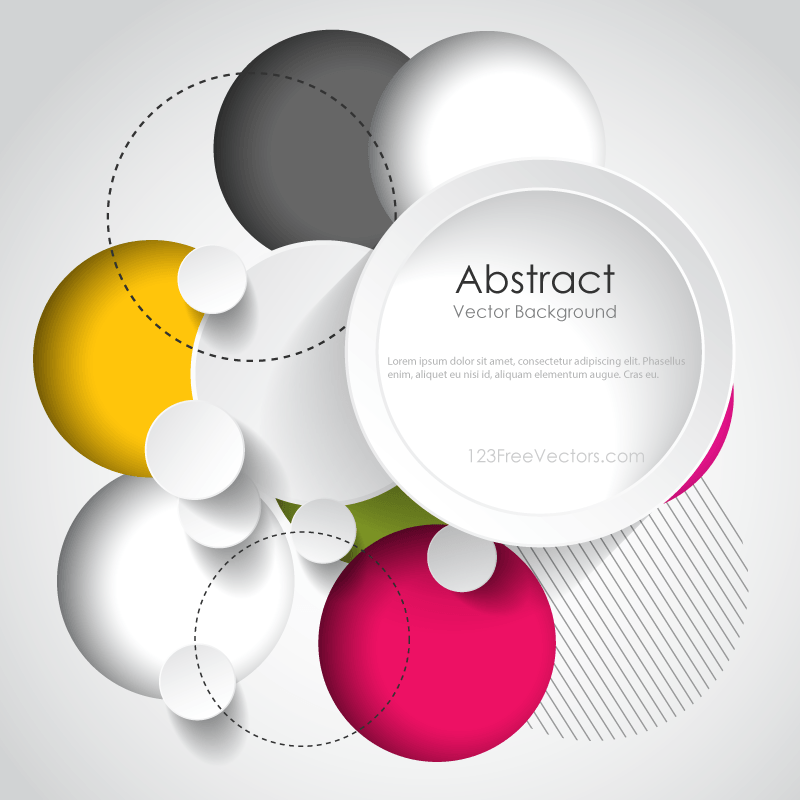 Circle Background Logo - Modern Abstract Circle Background Design Template. Geometric