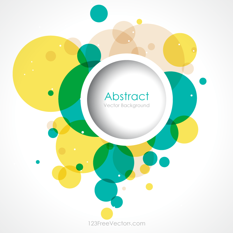 Circle Background Logo - Colorful Abstract Circle Background Vector Vector Graphics Designs