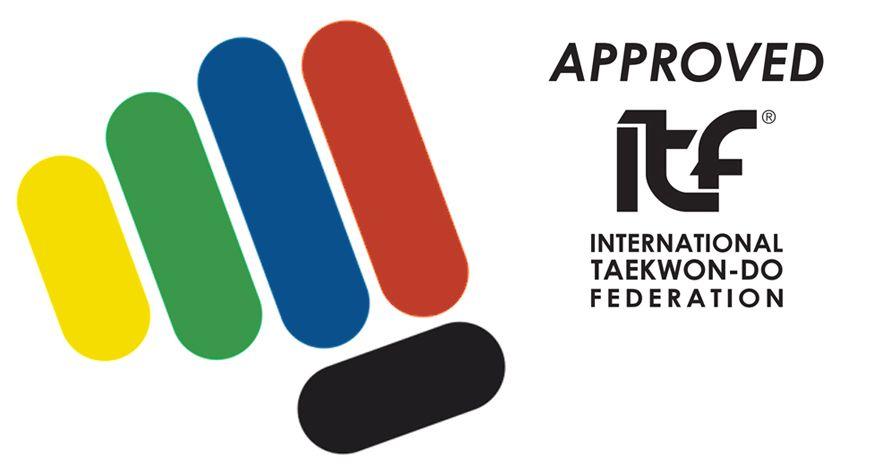 ITF Logo - Approved Equipment. International Taekwon Do Federation Approved