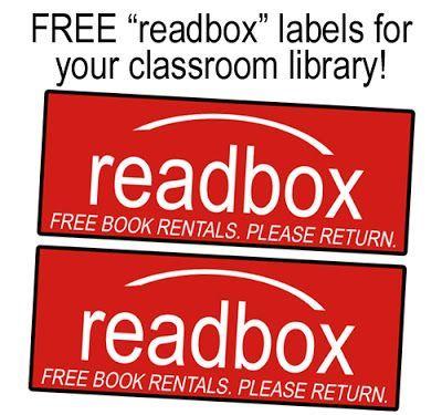Read Box Logo - FREE Classroom Library Readbox Labels idea!!!. Teaching