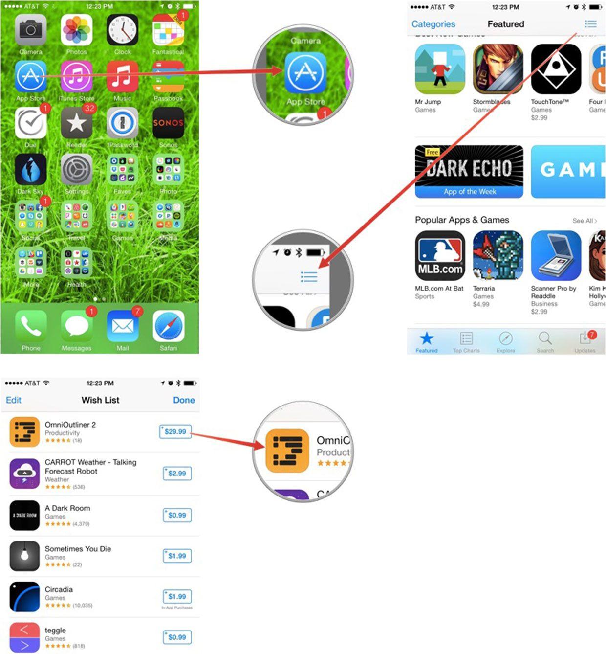 iPad App Store Logo - How to view your iTunes and App Store Wish Lists on iPhone or iPad ...